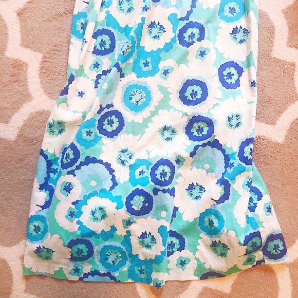 belk Dresses Ellen Ollie For Belk Blue Floral Maxi Dress Poshmark